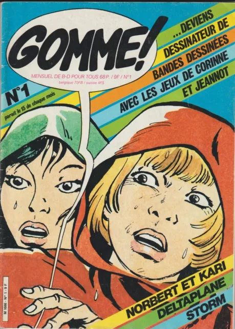 GOMME ! revue bandes dessinées - n° 1 à 19 années 80 - lot en excellent ÉTAT