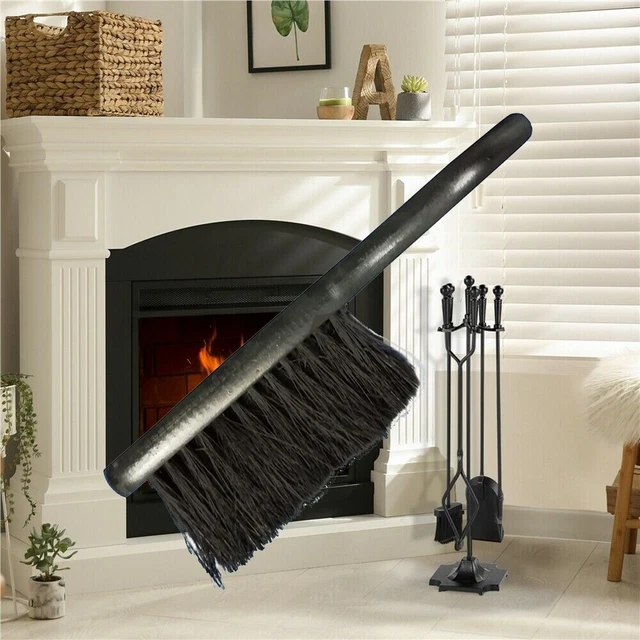 Nuevo Venta Caliente Cepillo de Chimenea Mango de Madera Repuesto Longitud del Cabello 6cm Cabeza de Chimenea