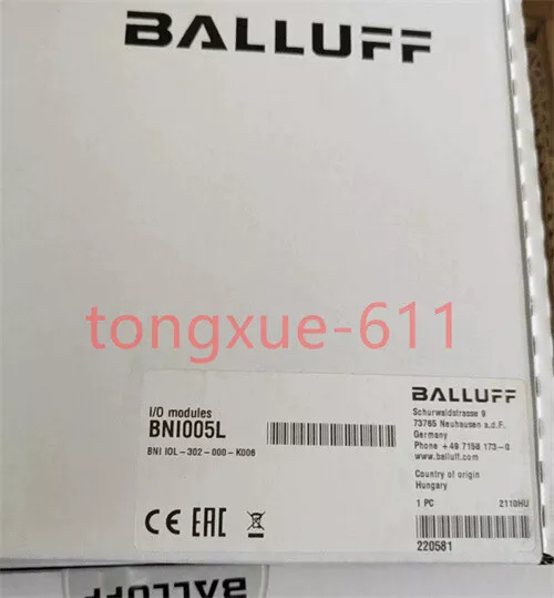 Brand new BALLUFF BNI005L BNI IOL-302-000-K006 Via FedEx or DHL