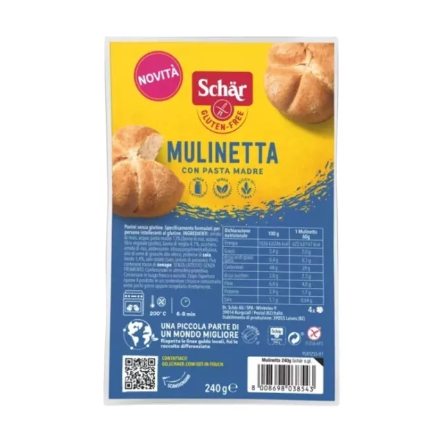 SCHAR Mulinetta - Gluten Free Bread 240 G