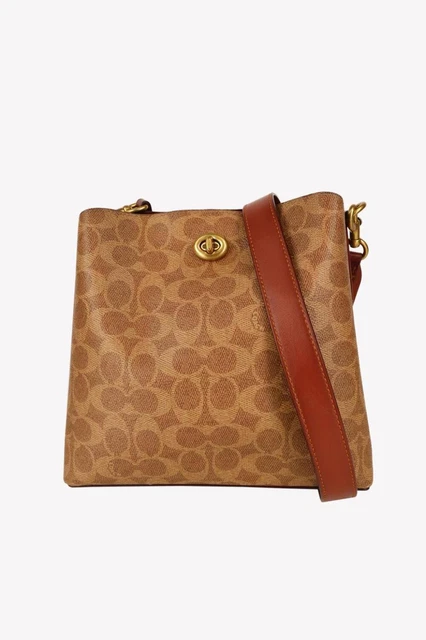 Coach Sac en Bandoulière Femmes Braun Sac à Bandoulière Sac Étui Cuir