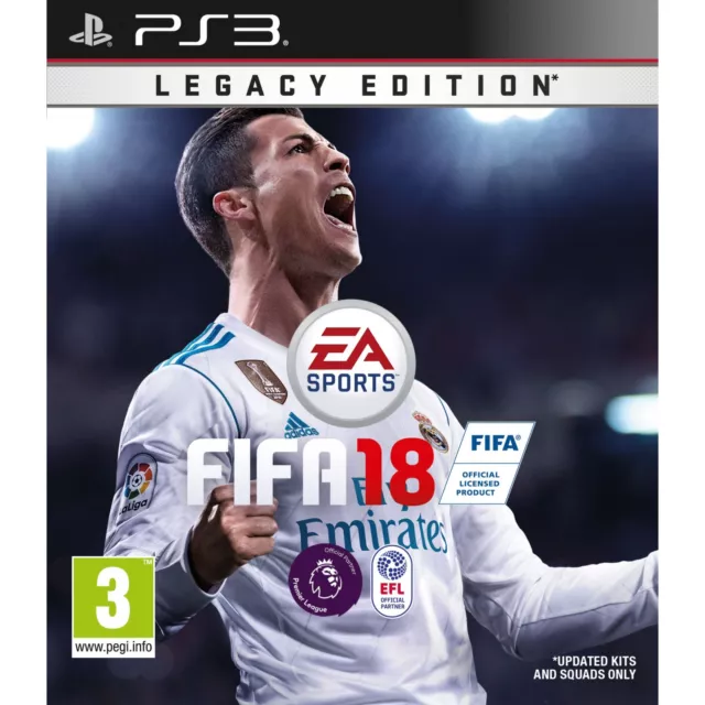 PlayStation 3 : FIFA 18 Legacy Edition (PS3) VideoGames FREE Shipping, Save £s