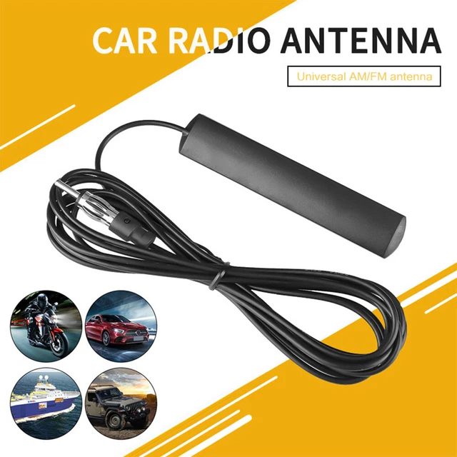 CAR HIDDEN AMPLIFIED Antenna Kit 12V Electronic Stereo AM/FM Radio