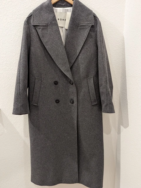 NEW WITH TAG Designer brand ROHE Virgin Wool Coat size 34 FREE SHIPPING