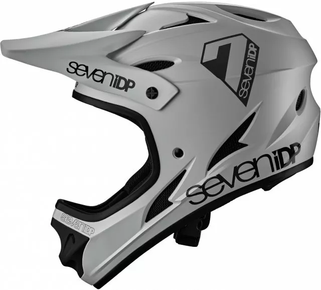 7 iDP M1 Helm grau - Vollgesicht Mountainbike MTB BMX Seven Schutz