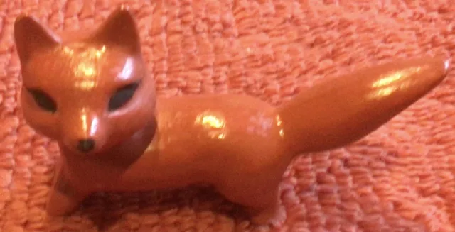 Small Ceramic Red Fox Figurine