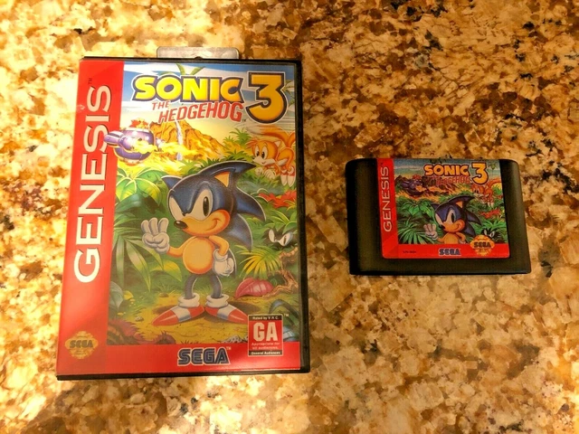 SONIC THE HEDGEHOG 3 (Sega Genesis 1994) GAME AND CASE Great Condition ...