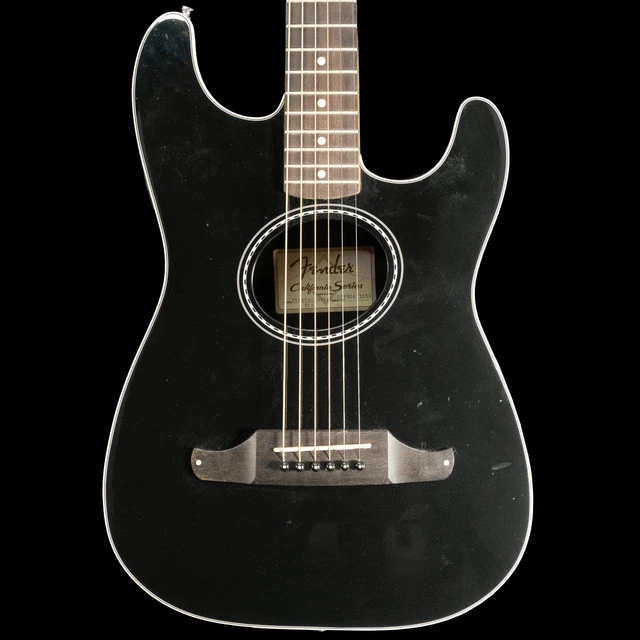 FENDER STANDARD STRATACOUSTIC in Black Pre Owned 384.00 PicClick UK