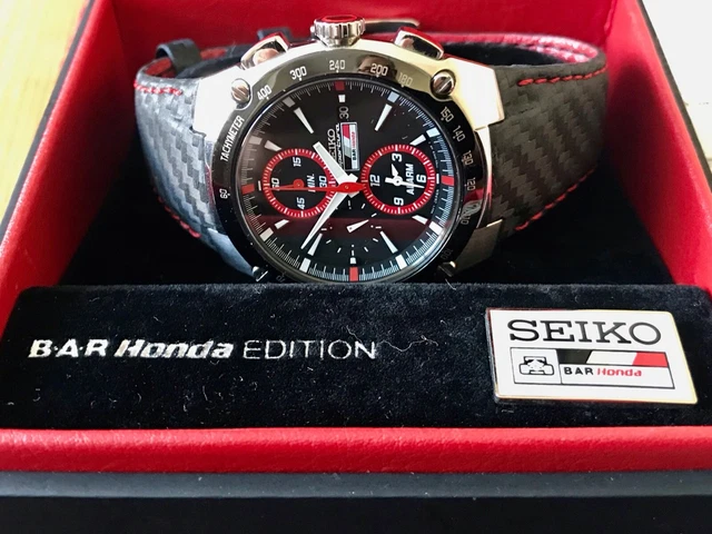 SEIKO SPORTURA F1 BAR Honda Rare 2005 Limited Edition Men's Watch + Box &  Papers £ - PicClick UK