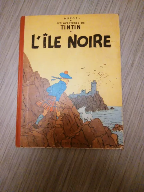 Album tintin ancien L Ile Noire 1956