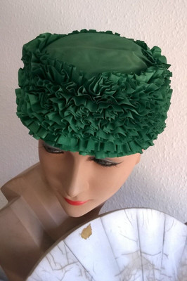 Vintage 1980 S Capello Canada 100% laine coton bandeau ski chapeau TURQUOISE vert violet 