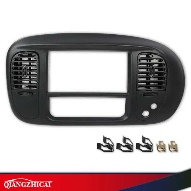 Center Dash Radio Bezel Black Fit For 97-03 Ford F150 Expedition w/ Air Vent New