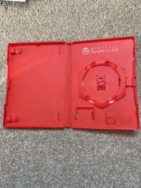 Nintendo Gamecube Genuine Empty Case RED MARIO KART Rare Replacement Official