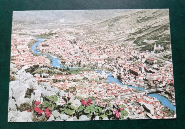 BOSNIA AND HERZEGOVINA Postcard  City Mostar  1970 - Reprint 1996