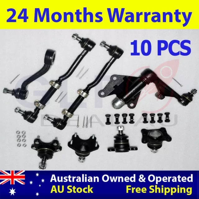 10PCS Ball Joints Tie Rod Ends Idler Pitman Arm for Toyota Hilux IFS 4WD Hilux