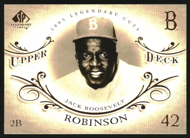 2005 SP Legendary Cuts Brooklyn Dodgers Baseball Card #36 Jackie Robinson