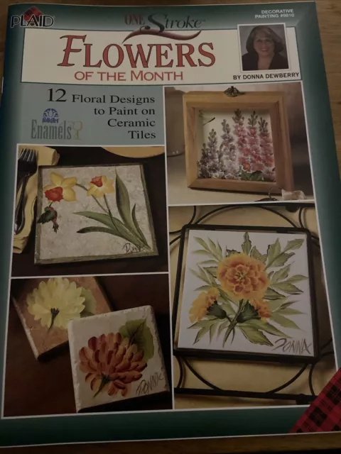 Donna Dewberry One Stroke Painting Book Flowers of the Month #9810 Plaid 2004