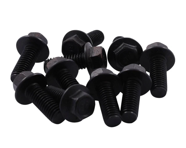 Vis à embase M6x15 10 pièces noir