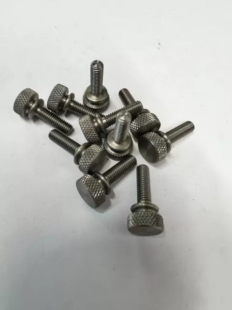 Knurled Thumb Screw Stainless Steel 10-32 Thread 5/8 length - 10 Pieces -  7111