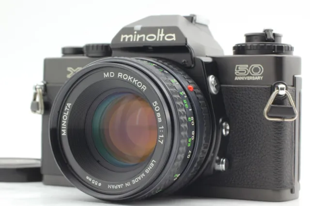 【 MINT -】 Minolta XD 35mm SLR 50th Anniversary w/ MD 50mm F1.7 from Japan #M3905
