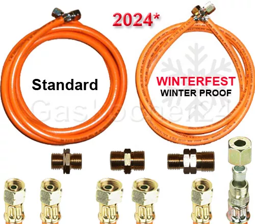 PropanGasschlauch 2024* Winterfest oder Standard 1/4" 3/8" links od. 1/4" X 8mm