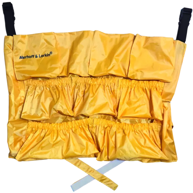 Yellow Trash Caddy Bag | Brute Compatible | Fits 32 - 50 Gallon Garbage Bins