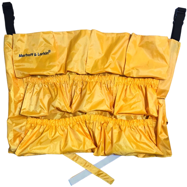 Yellow Trash Caddy Bag | Brute Compatible | Fits 32 - 50 Gallon Garbage Bins