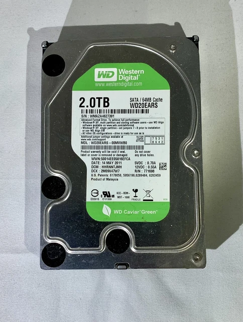 ❇️ Western Digital Caviar Green 2TB, 3.5 Zoll SATA, 64MB Cache WD20EARS HDD ❇️