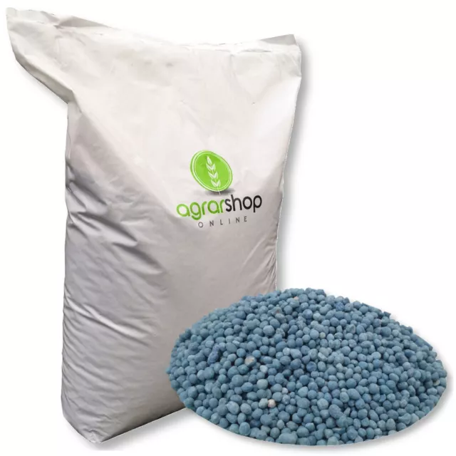 Agrarshop Blaudünger Universal 25 kg Blau Korn Rasendünger Gartendünger Blume