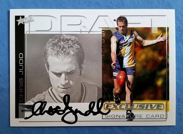 Chris Judd Afl Select Draft Pick Signature Card