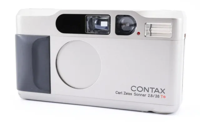 TOP MINT All Works！Contax T2 Titan Silver 35mm Point & Shoot Film Camera JAPAN 3