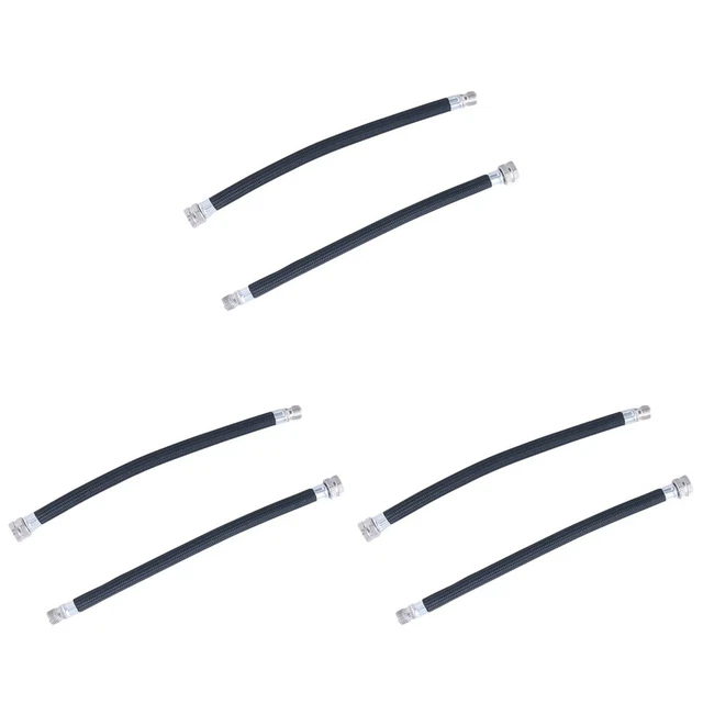 6 Pcs Bike Pump Extension Hose Bike Extension Tube Air Hose Fittings Riding
