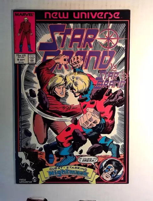Star Brand #9 Marvel Comics (1987) VF+ New Universe 1st Print Comic Book