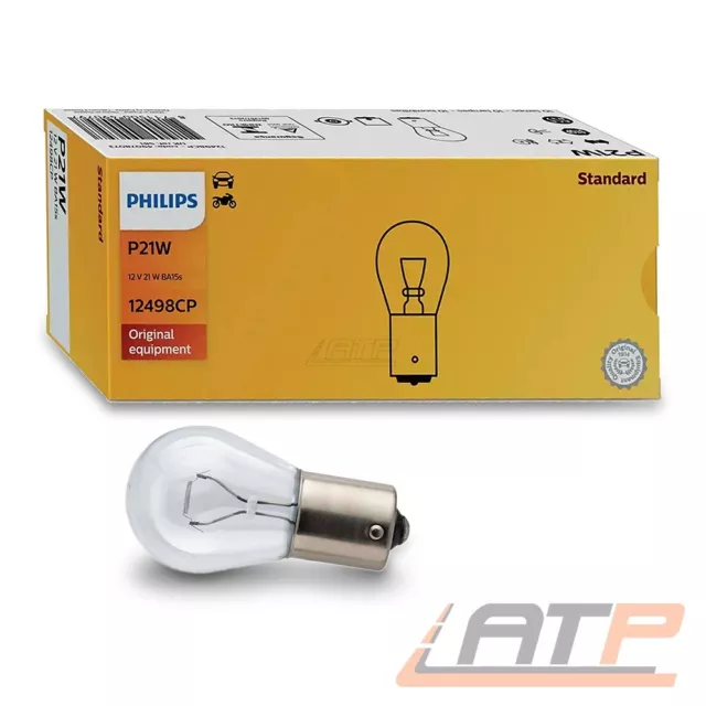 LAMPADINA PHILIPS P21W 12V 21W BA15s VISION LAMPEGGIANTE LUCE FRENO PEZZO