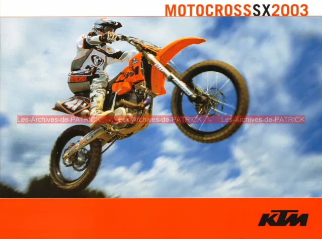 KTM SX 525 450 250 200 125 Racing 2003 : Brochure Moto Publicitaire #0256