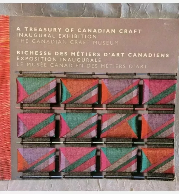 Treasury Of Canadian Craft 1992 Exhibition Art Museum Bilingual French A 90s Vtg