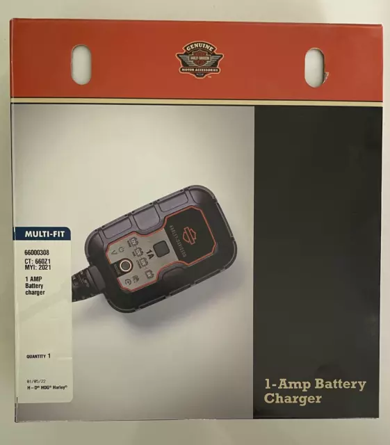 Original Harley-Davidson 1Amp Dual-Mode Batterie-Ladegerät 1A Multi-Fit 66000308