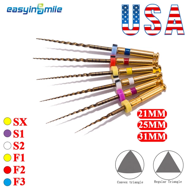 DENTAL ENDO FILES Xpro Gold taper NITI endodontic rotary files SxF3