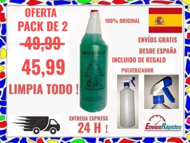 Pack X2 Limpiador Extremo Nicegreen 100% Original+🔥 Pulverizador Gratis 🔥 24H