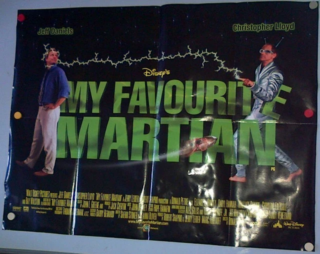 'MY FAVOURITE MARTIAN' Poster of 1999 Comic Science Fiction Movie £14.