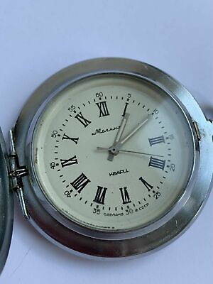 Raro orologio da tasca Molniya al quarzo Urss sovietico russo vintage regalo
