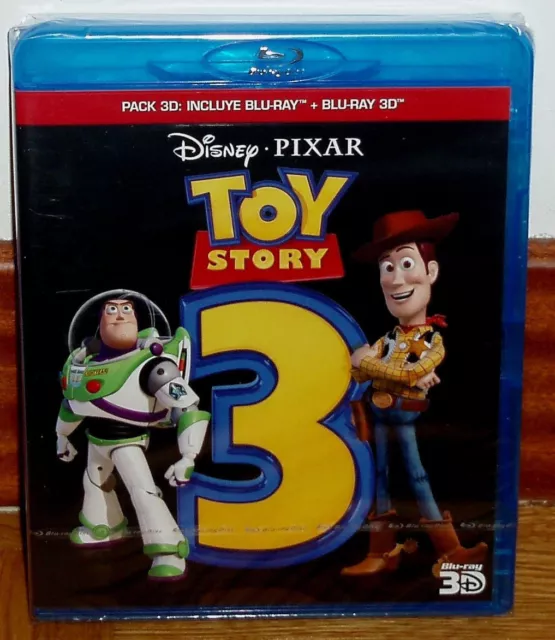 Toy Story 3 Disney Combo Blu-Ray 3D + 2 Blu-Ray Scellé Neuf (Sans Ouvrir) R2