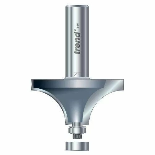 Trend 46/18 1/2" Tct Router Bit Cutter Bearing Guided Ovolo & Rounding Over