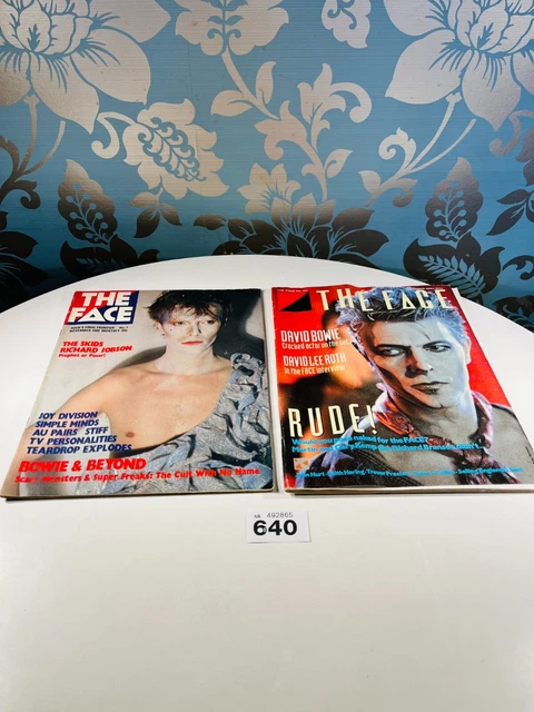 THE FACE - DAVID BOWIE - No 7 November 1980 & No 54 October 1984 Magazines
