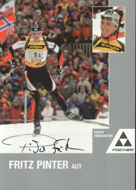 Autogramm - Fritz Pinter (Biathlon) - Österreich