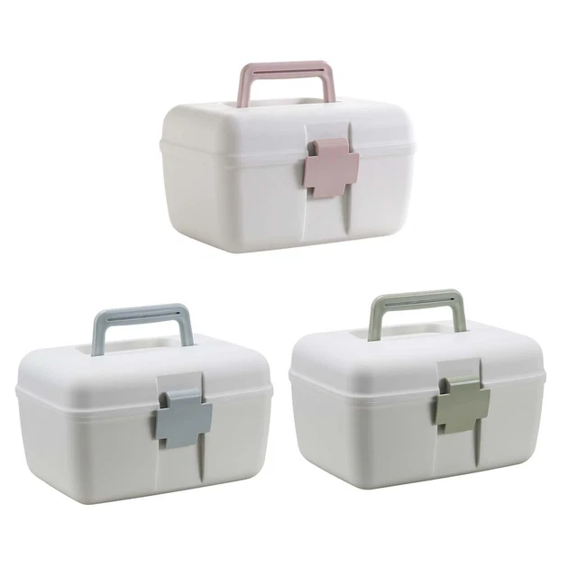 Tradineur - Lot de 4 boîtes de rangement avec plateau intérieur et