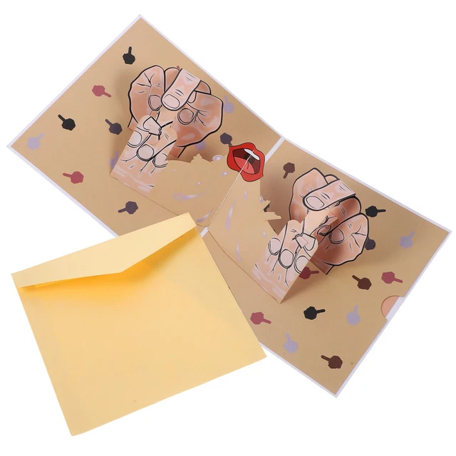 Scatola A Sorpresa Con Dito Medio - Regalo Irriverente Per Natale Con Portachiavi - PopUp Divertente - Foto 11