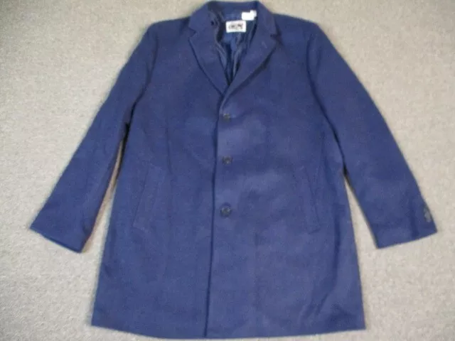 Joseph Aboud  Coat Mens 50 Long Blu Dressy Business Casual Wool Blend