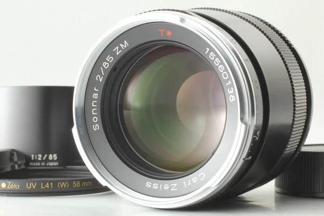 Super Selten [Mint] Carl zeiss Objektiv Sonnar T 85mm F/2 ZM Leica M Von Japan