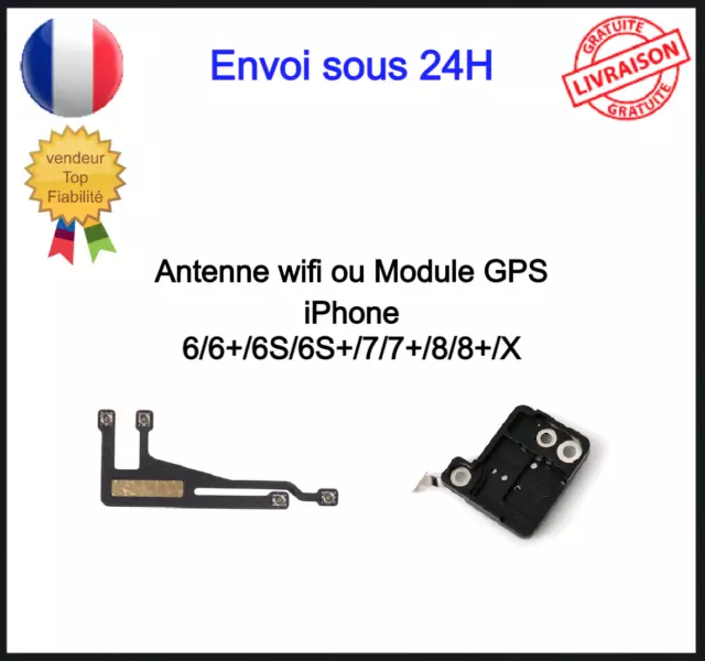 Antenne Wifi Module Gps Réseau Iphone 6 6s 6s+ plus 7 7plus 8 8plus X XR XS XSM